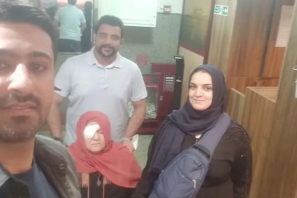 خدمات الفردوس 23 مرضانا من العراق بعد عملية العيون في إيران